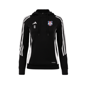 adidas Tiro 24 Hoody Damen Schwarz Weiss