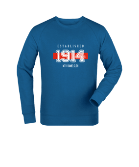 Merch Roller Sweatshirt Royal Blue | #established