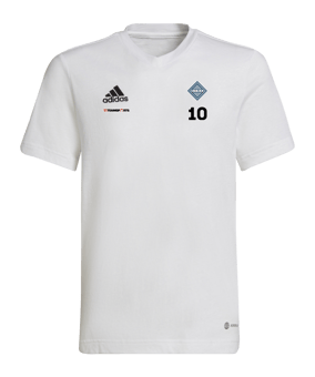 adidas Entrada 22 T-Shirt Kids Weiss