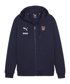 PUMA teamGOAL Casuals Kapuzenjacke Kids Blau F06