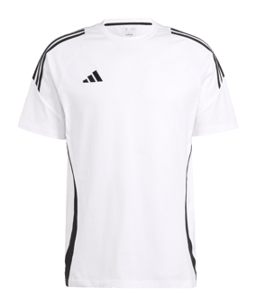 adidas Tiro 24 T-Shirt Weiss Schwarz