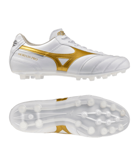 Mizuno Morelia II Pro AG Bright Gold Bianco C50 - bianco