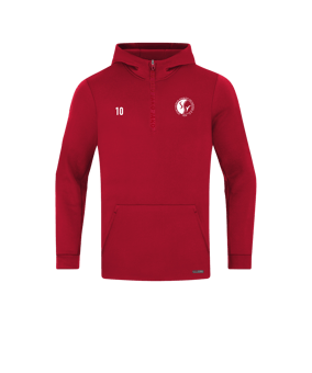 JAKO Pro Casual Hoody Rot F141