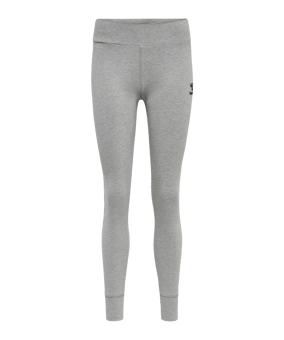 Hummel Move Grid Cotton Leggings Damen Grau F2006 - grau