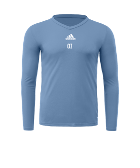 adidas Team Base Top langarm Hellblau