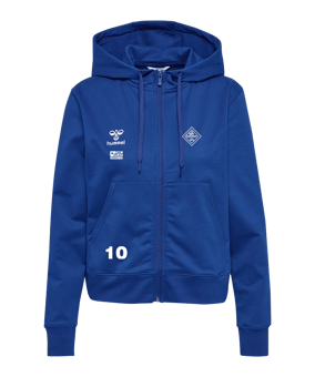 Hummel GO 2.0 Kapuzenjacke Damen Blau F7045