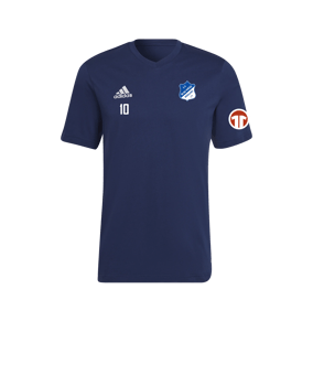 adidas Entrada 22 T-Shirt Blau