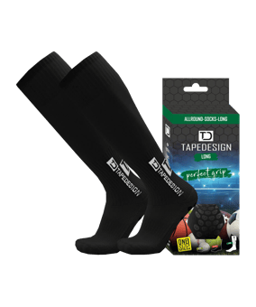 Tapedesign Gripsock Long Socken Schwarz - schwarz