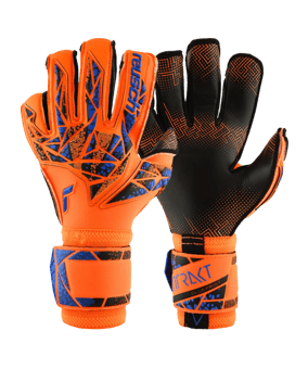 Reusch Attrakt Gold X Evolution GluePrint TW-Handschuhe Night Spark 2024 Orange Blau F2211 - orange