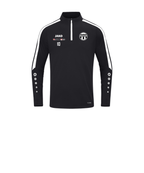 JAKO Power Sweatshirt Kids Schwarz Weiss F800