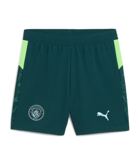 PUMA Manchester City Replica Short Kids Grün F04 - gruen