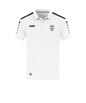 JAKO Power Poloshirt Weiss Schwarz F000