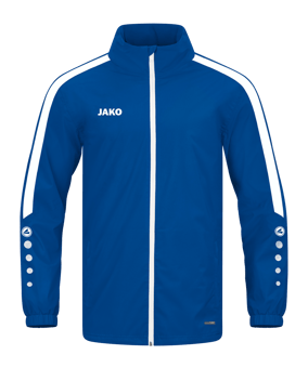 JAKO Power Allwetterjacke Kids Blau Weiss F400 - blau