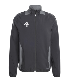 adidas Tiro 24 Competition Präsentationsjacke Schwarz Grau