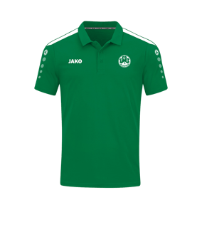 JAKO Power Poloshirt Grün Weiss F200