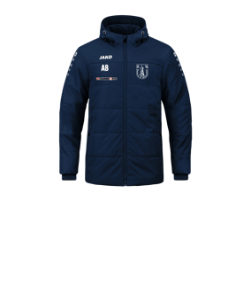 JAKO Team Coach Kapuzenjacke Kids Blau F900