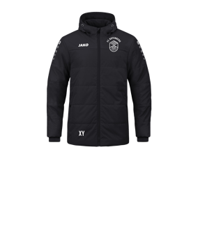 JAKO Team Coach Kapuzenjacke Kids Schwarz F800