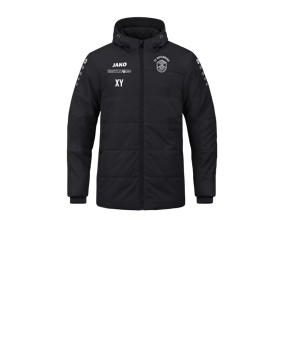 JAKO Team Coach Kapuzenjacke Kids Schwarz F800