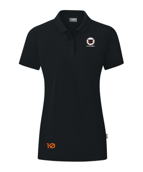 JAKO Organic Polo Shirt Damen Schwarz F800
