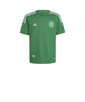 adidas Tiro 23 Trikot Kids Dunkelgrün Weiss