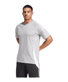 adidas Tiro 24 T-Shirt Grau Weiss - grau
