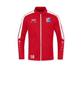 JAKO Power Polyesterjacke Kids Rot Weiss F100