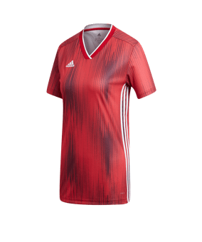 adidas Tiro 19 Trikot kurzarm Damen Rot Weiss - rot