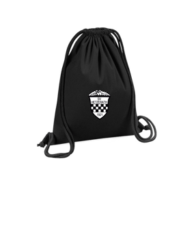 Merch Organic Premium Cotton Gymsack Black | #logo4c