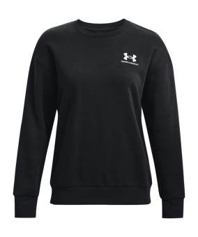Under Armour Ess Fleece Sweatshirt Damen Schwarz - schwarz