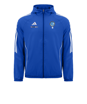 Veste coupe-vent adidas Tiro 24 bleue blanche 
