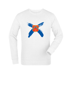 Merch Roller Sweatshirt White | #cross