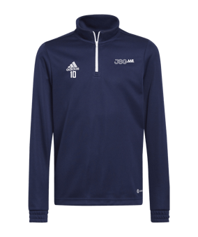 adidas Entrada 22 HalfZip Sweatshirt Kids Blau