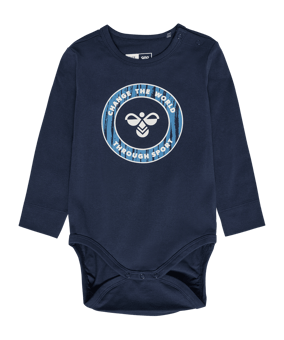 Hummel Bobby Body L/S Anzug Kids Blau F7429 - blau