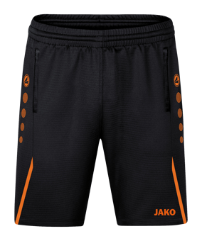 JAKO Challenge Trainingsshort Schwarz Orange F807 - schwarz
