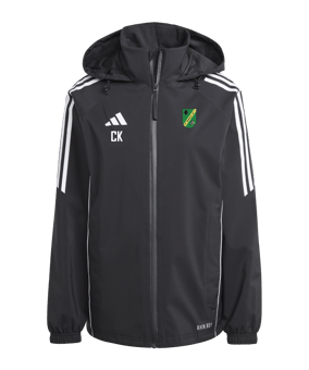 adidas Tiro 24 Regenjacke Damen Schwarz Weiss