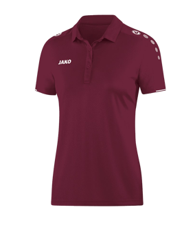 JAKO Classico Poloshirt Damen Dunkelrot F14 - rot