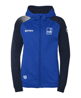 Kempa Kapuzenjacke Damen Blau F49