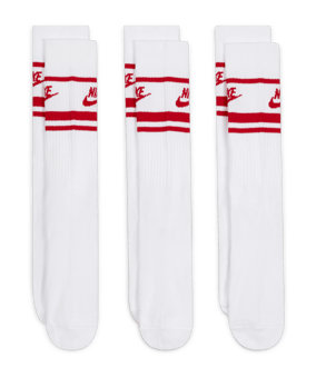 Nike Essential Crew Stripe Socken 3er Pack F102 - weiss