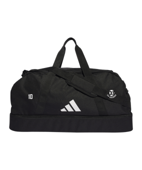 adidas Tiro League Duffel Bag Gr. L Schwarz Weiss