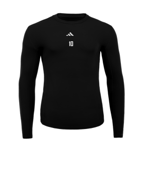adidas Techfit Longsleeve Schwarz