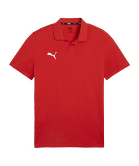 PUMA teamGOAL Casuals Poloshirt Rot F01 - rot