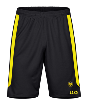 JAKO Power Short Kids Schwarz Gelb F803