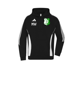 adidas Tiro 24 Hoody Kids Schwarz Weiss