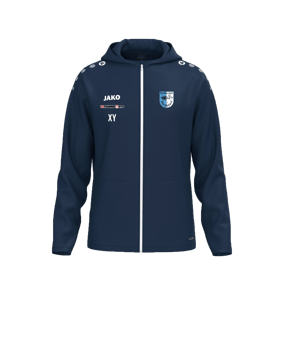 JAKO One Kapuzenjacke Blau F900