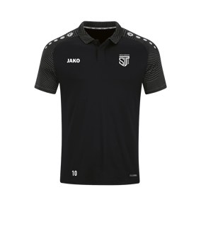 JAKO Performance Polo Schwarz Grau F804