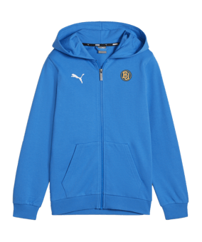 PUMA teamGOAL Casuals Kapuzenjacke Kids Blau F02