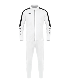 JAKO Polyester Power Trainingsanzug Kids Weiß F0 - weiss