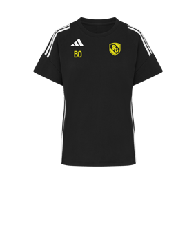 adidas Tiro 24 T-Shirt Damen Schwarz Weiss
