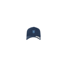 Merch 5 Panel Curved Snapback Cap Navy | #logo