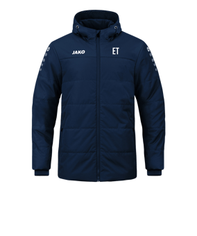 JAKO Team Coach Kapuzenjacke Blau F900